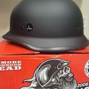 Crazy Al, Large German Style Motorcycle Helmet